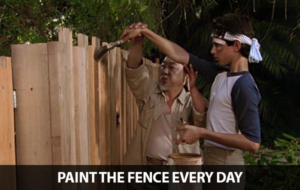 paint the fence every day