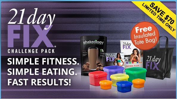 21 Day Fix 21 Day Fix Challenge Pack with Shakeology and Free Tote